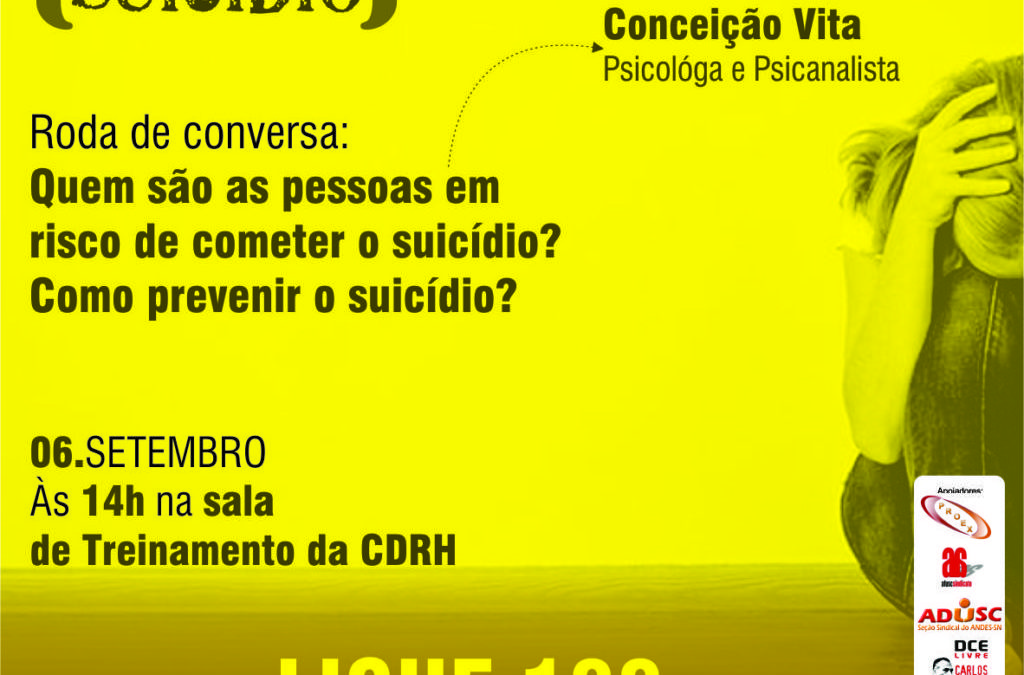 Setembro Amarelo: ADUSC apoia atividades de conscientização na UESC