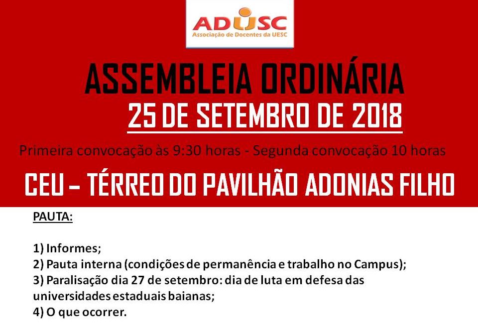 CONVOCAÇÃO DE ASSEMBLEIA