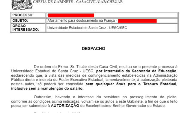 DENUNCIA: Rui Costa desrespeita legislação e impede qualificação docente