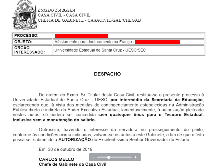 DENUNCIA: Rui Costa desrespeita legislação e impede qualificação docente