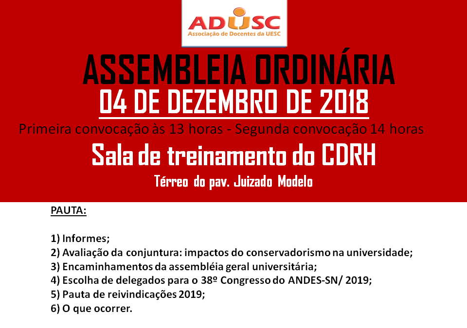CONVOCAÇÃO DE ASSEMBLEIA