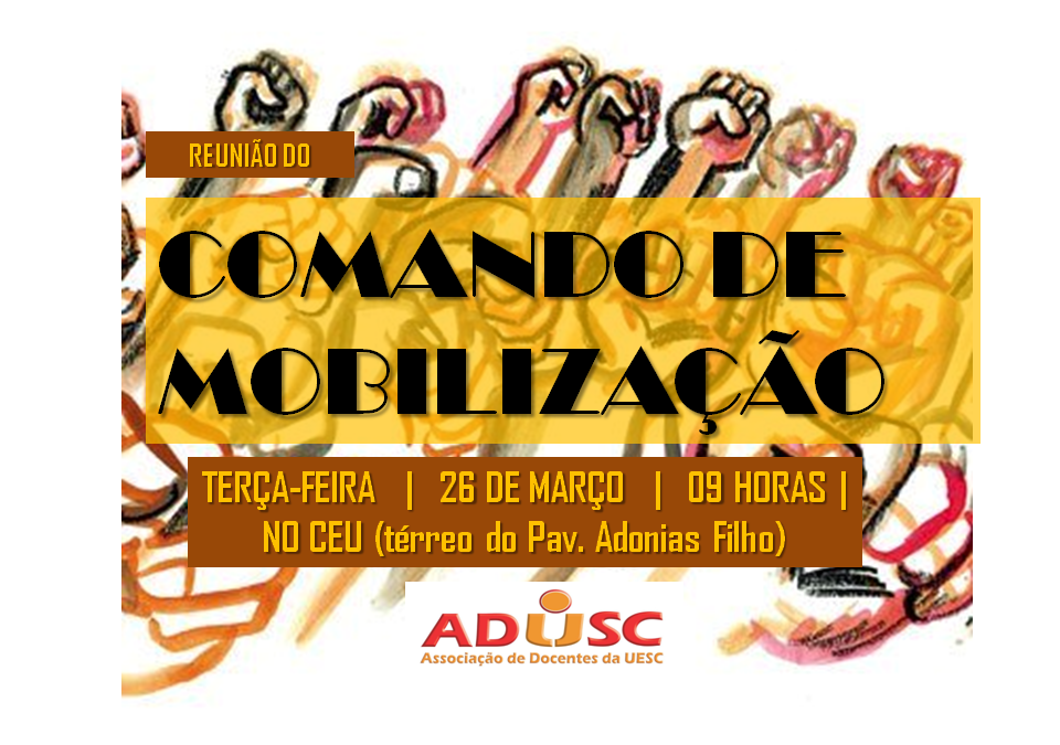 ADUSC convoca reunião do Comando de Mobilização para terça-feira (26)