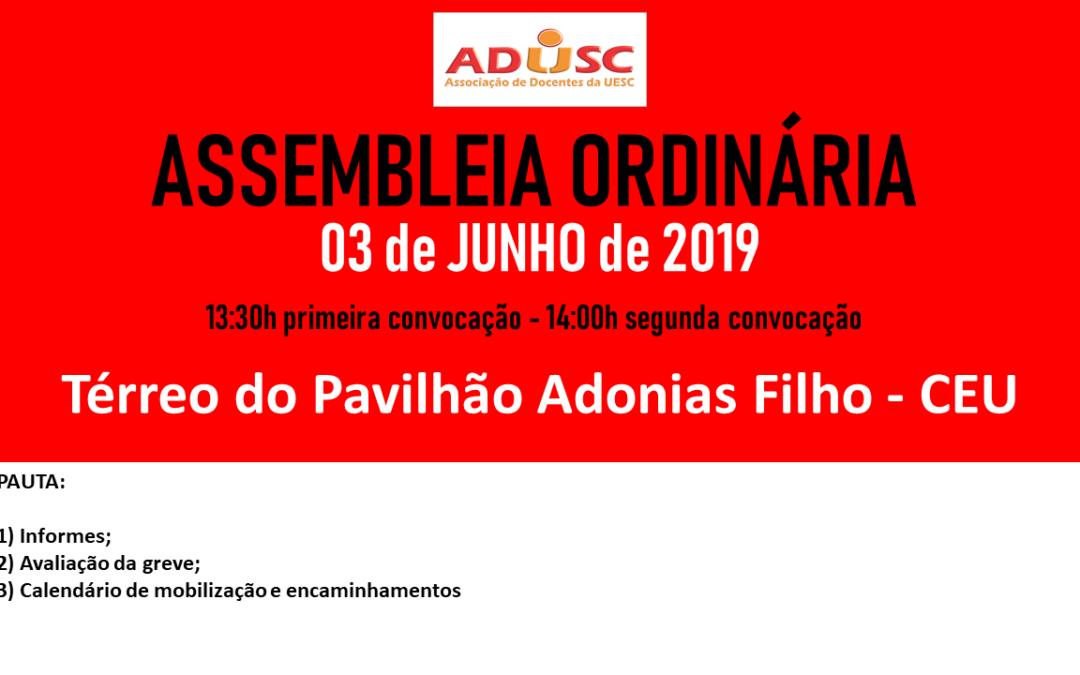 CONVOCAÇÃO DE ASSEMBLEIA