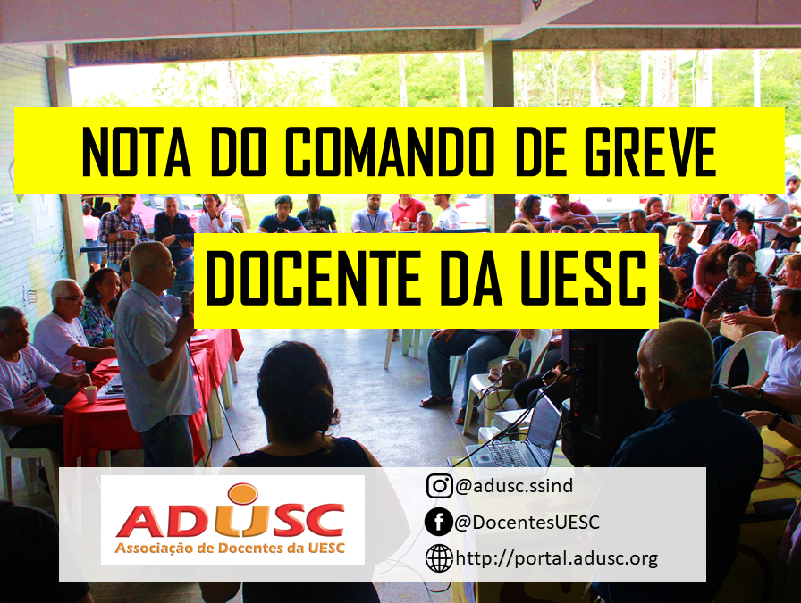 NOTA DO COMANDO DE GREVE DA UESC