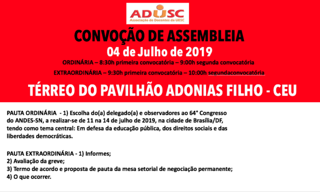 Convocação de Assembleia