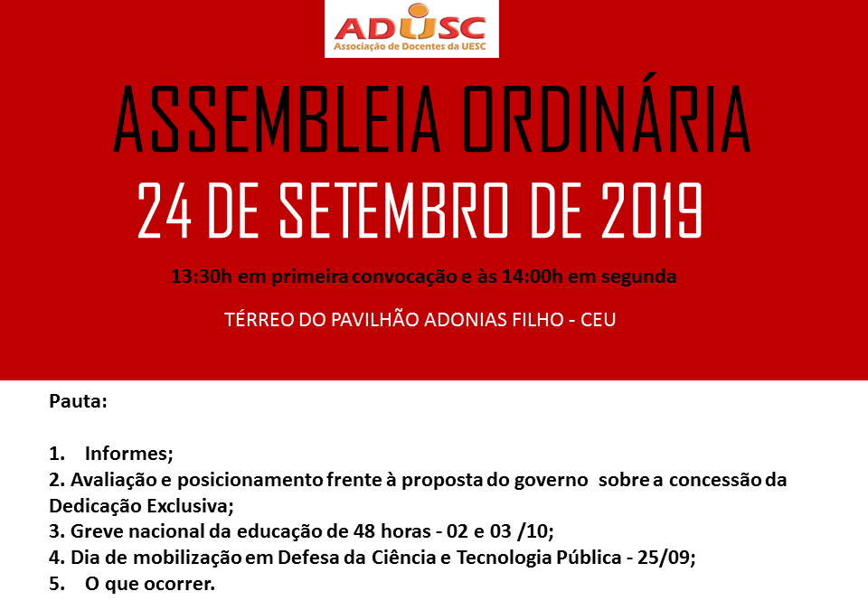 CONVOCAÇÃO DE ASSEMBLEIA