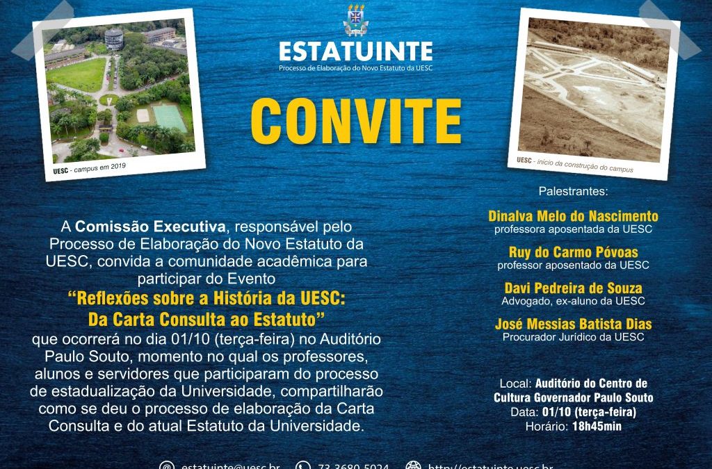 Reflexões sobre a História da Uesc: Da Carta Consulta ao Estatuto