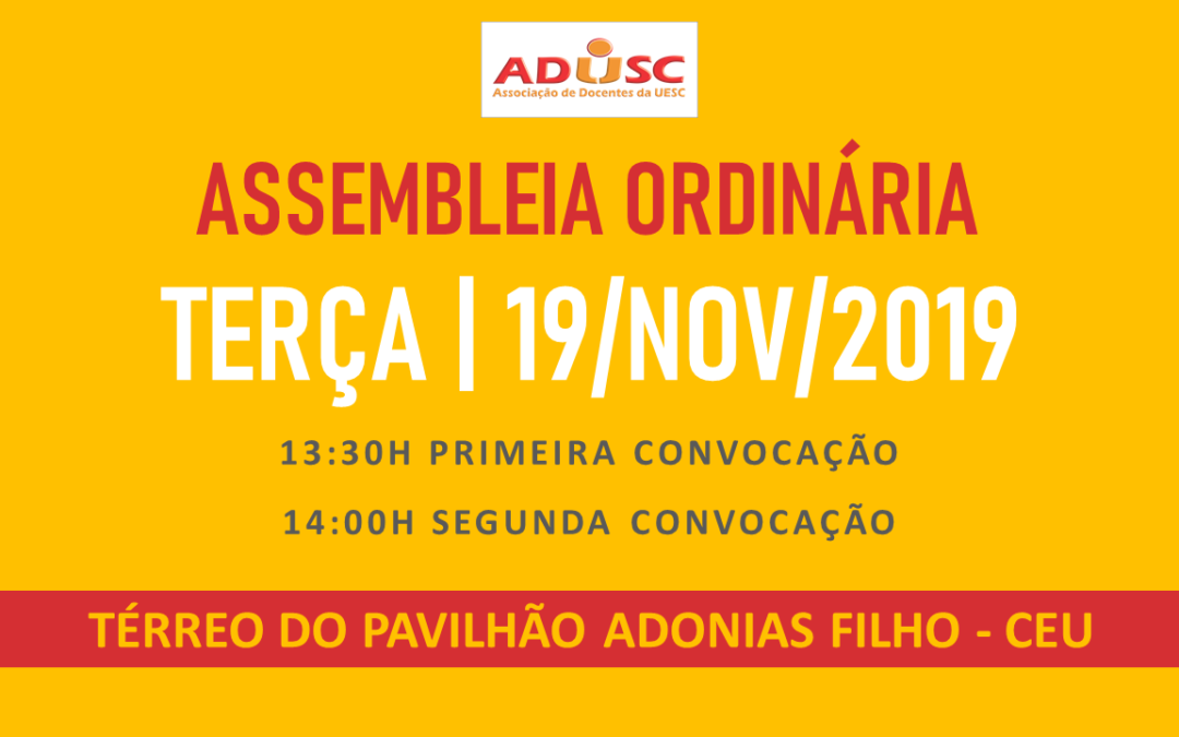 CONVOCAÇÃO DE ASSEMBLEIA
