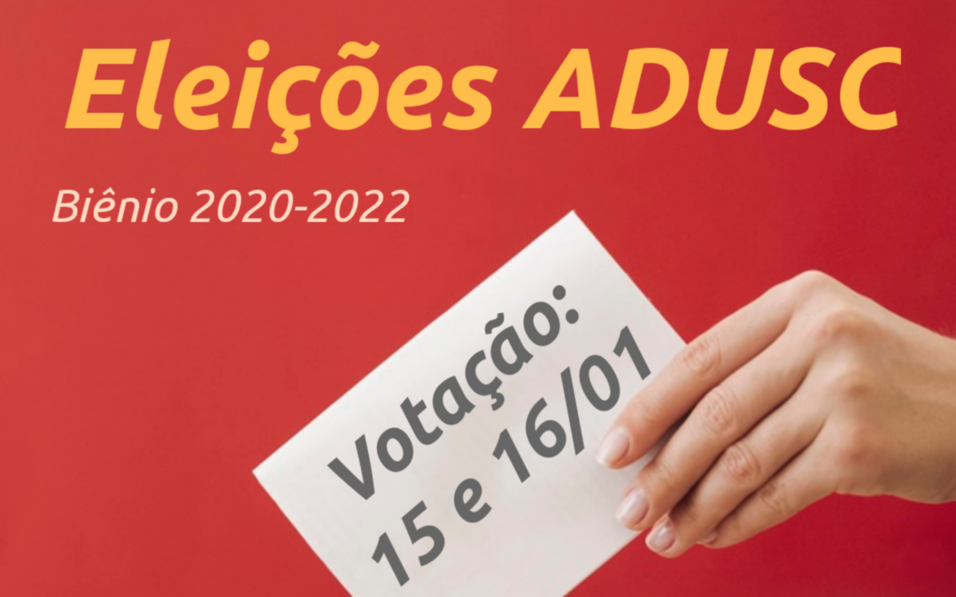 Contagem regressiva para as Eleições da Adusc