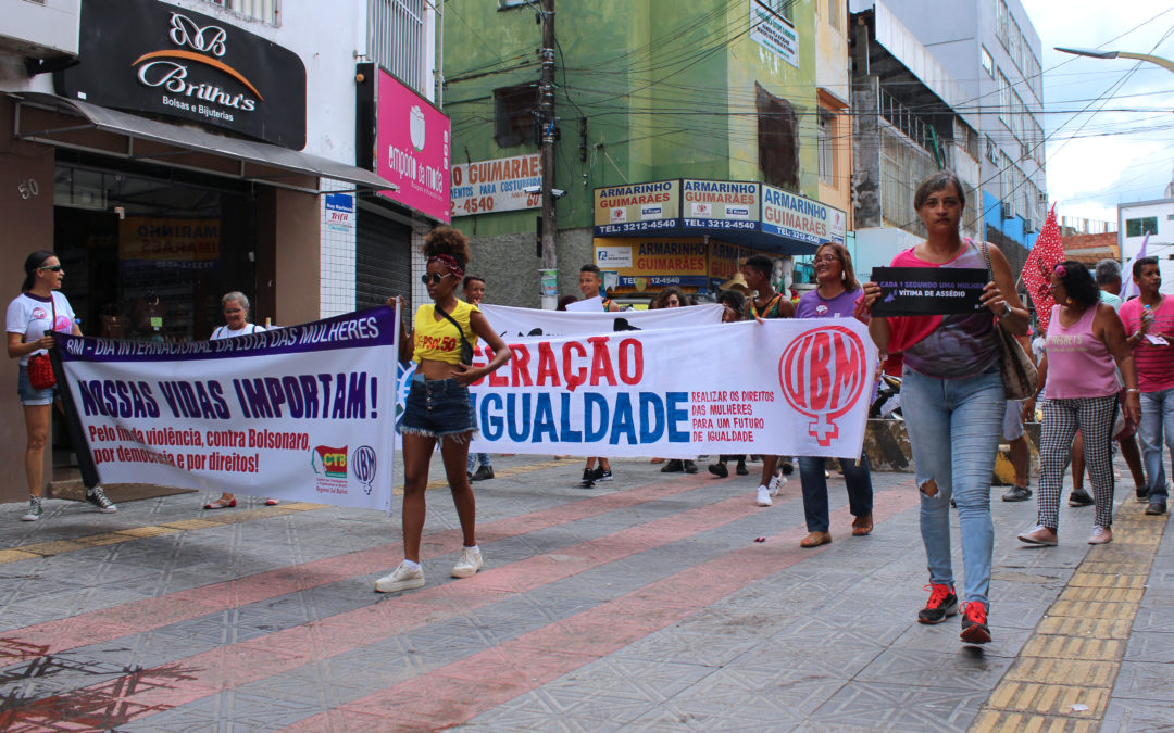 8M: ATOS PELO FIM DA VIOLÊNCIA CONTRA AS MULHERES EM ITABUNA E ILHÉUS