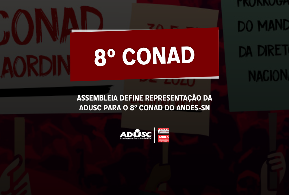 Assembleia define representação da ADUSC para o 8º CONAD do ANDES-SN