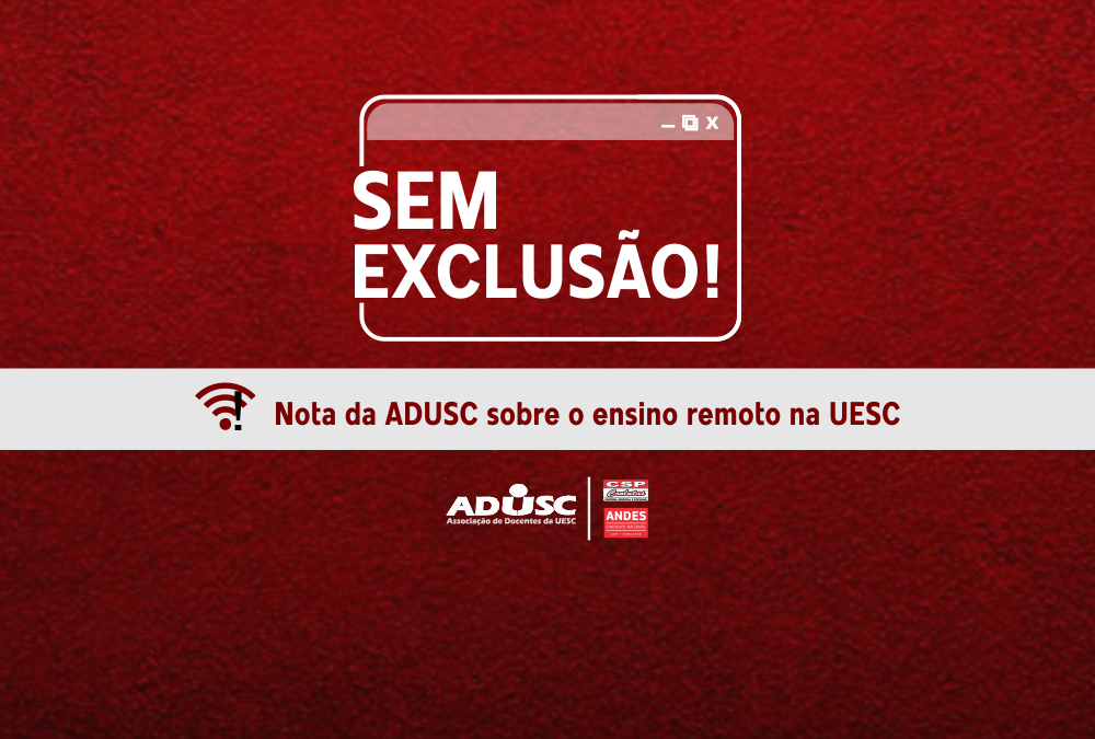 Nota Oficial: Ensino Remoto na UESC