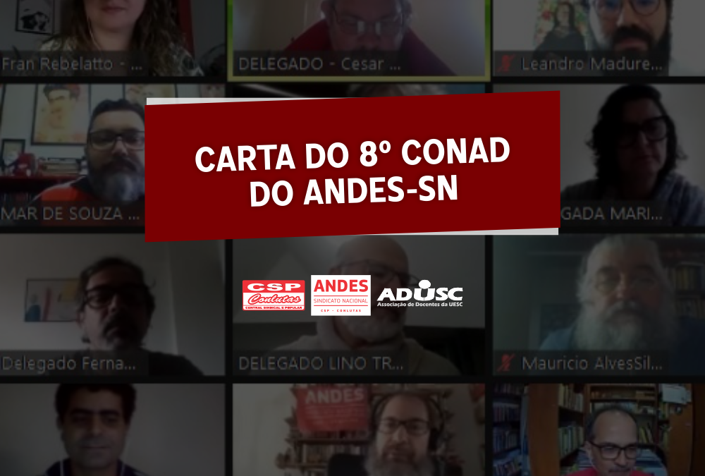 Carta do 8º Conad Extraordinário do ANDES-SN