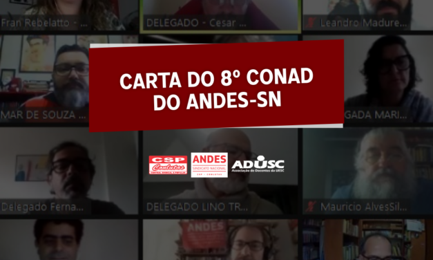 Carta do 8º Conad Extraordinário do ANDES-SN