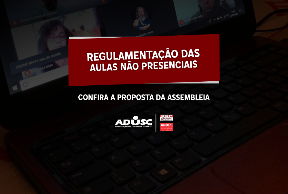 Professores apresentam princípios para regulamentar as aulas não presenciais na UESC