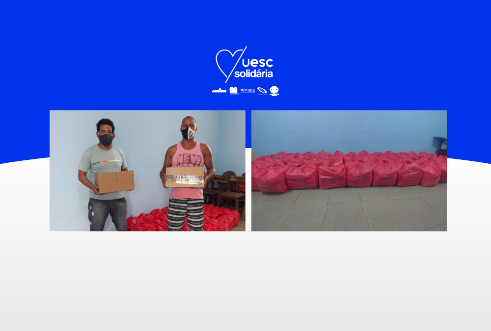 UESC Solidária doa novas cestas básicas e máscaras
