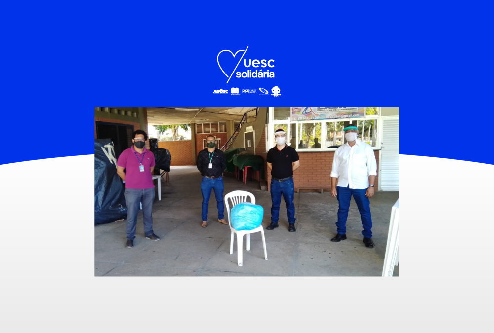 UESC Solidária distribui máscaras de tecido