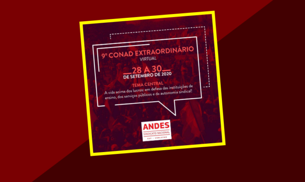 Confira o Caderno de Textos do 9º Conad Extraordinário do ANDES-SN