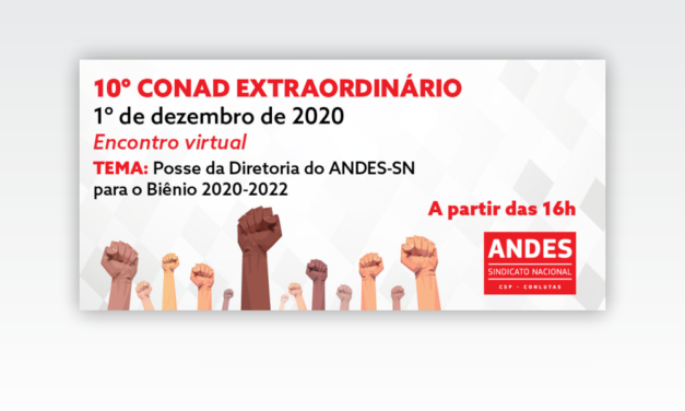 Nova diretoria do ANDES-SN tomará posse em 1 de dezembro no 10º Conad Extraordinário