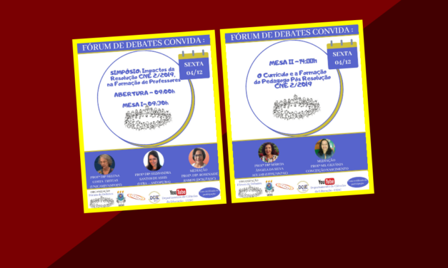 Fórum de Debates realiza Simpósio sobre a Formação de Professores