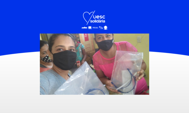 UESC Solidária distribui protetores faciais