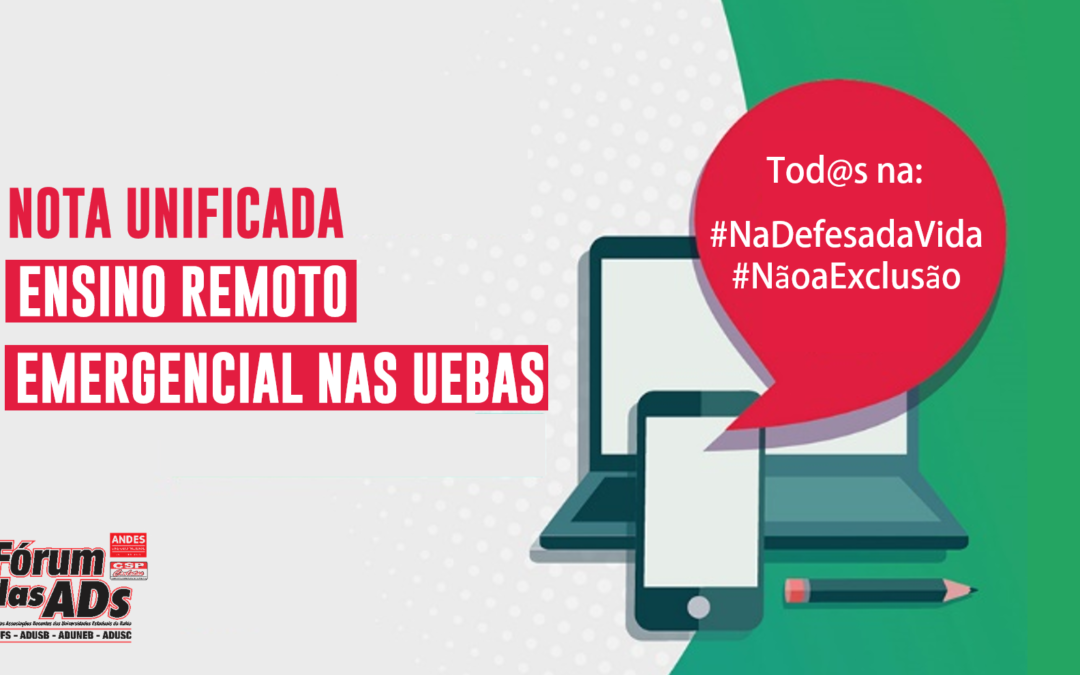 Nota sobre Ensino Emergencial nas UEBAs