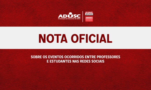 Nota Oficial da ADUSC