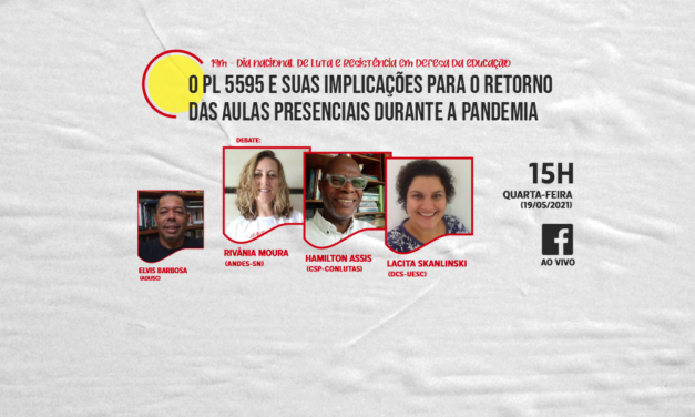 19M: ADUSC realiza live sobre o PL 5595/2020