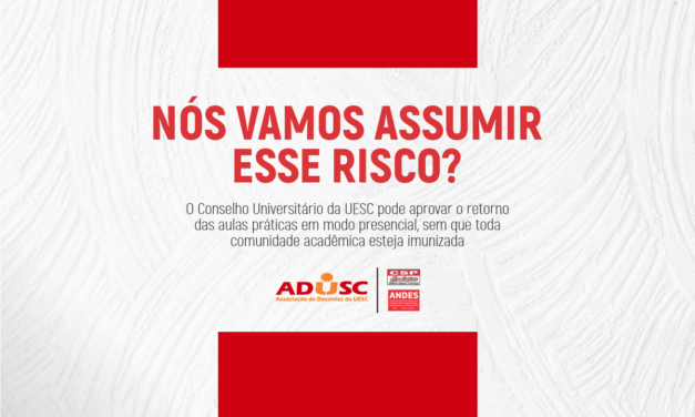 CONSU pode aprovar retorno de aulas presenciais na UESC