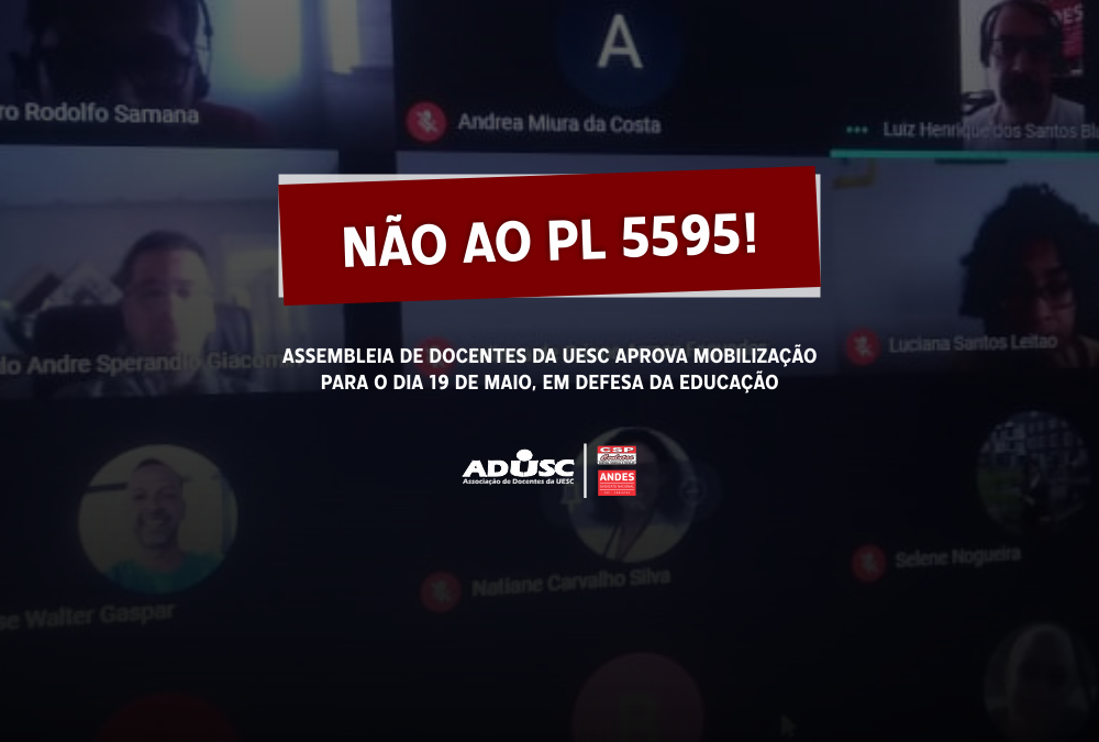 Assembleia aprova mobilização para o dia 19 de maio
