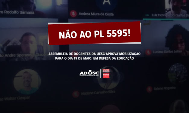 Assembleia aprova mobilização para o dia 19 de maio