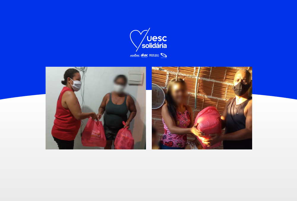 UESC Solidária realiza entrega das cestas básicas de maio