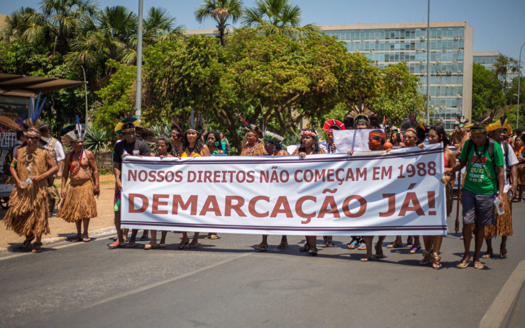 Indígenas preparam acampamento em Brasília para retomar luta contra o marco temporal