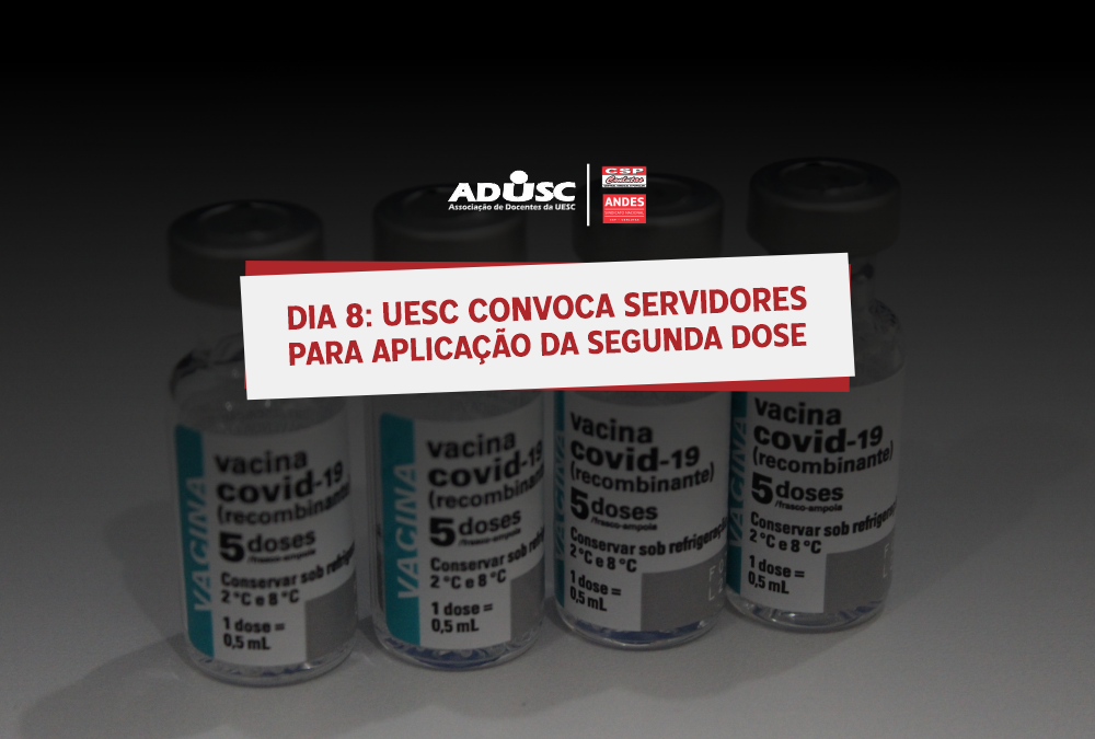 UESC convoca servidores para aplicação da segunda dose