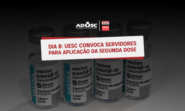 UESC convoca servidores para aplicação da segunda dose