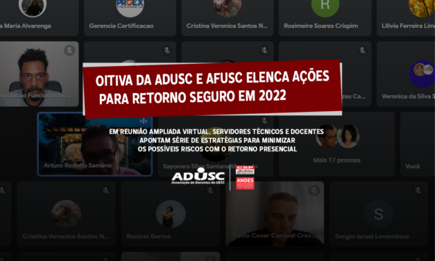 Servidores técnicos e docentes da UESC listam ações para minimizar os possíveis riscos com o retorno presencial
