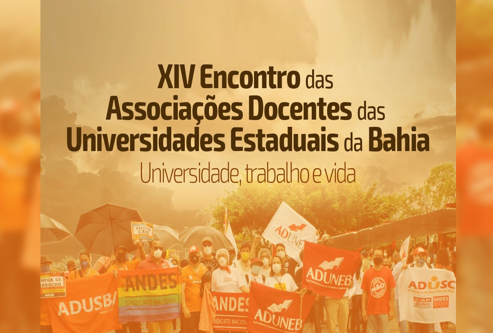 XIV Encontro dos (as) Docentes das UEBA acontecerá nos dias 24, 25 e 26 de novembro