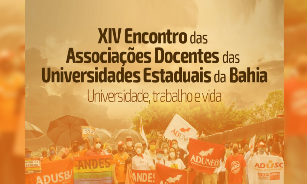 XIV Encontro dos (as) Docentes das UEBA acontecerá nos dias 24, 25 e 26 de novembro