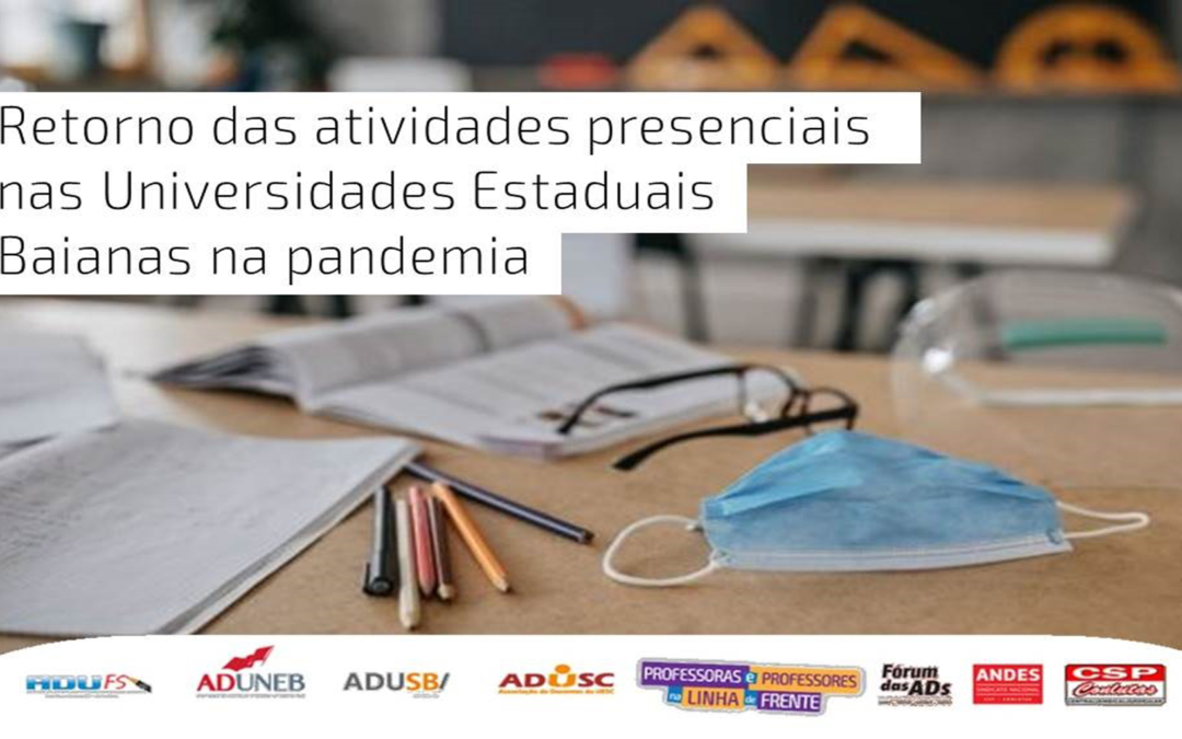 Retorno das atividades presenciais nas Universidades Estaduais baianas na pandemia