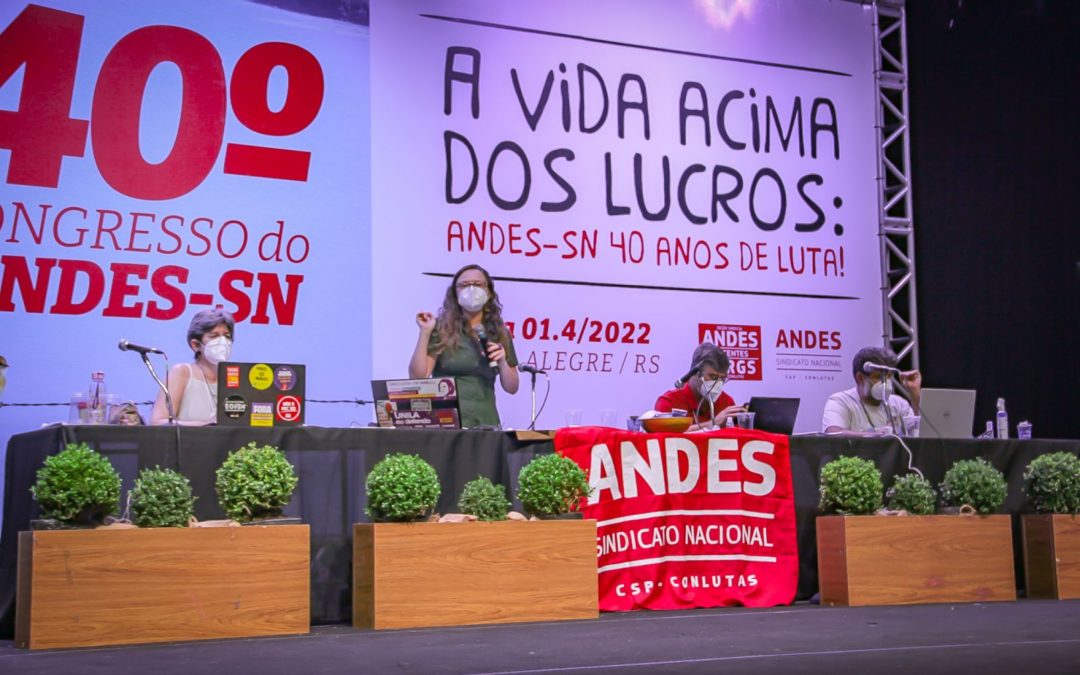 40º Congresso do ANDES-SN define Plano de Lutas do Setor das Estaduais e Municipais