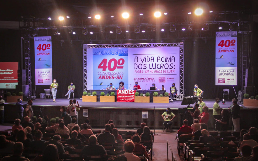 40º Congresso do ANDES-SN define eleições para diretoria nacional do Sindicato em 2023