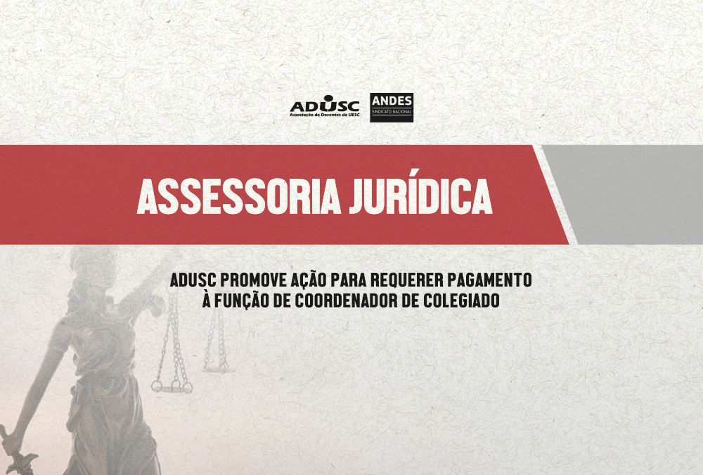 Últimos dias! Termina segunda-feira (03) prazo para participar de ação por função de coordenadoria de curso