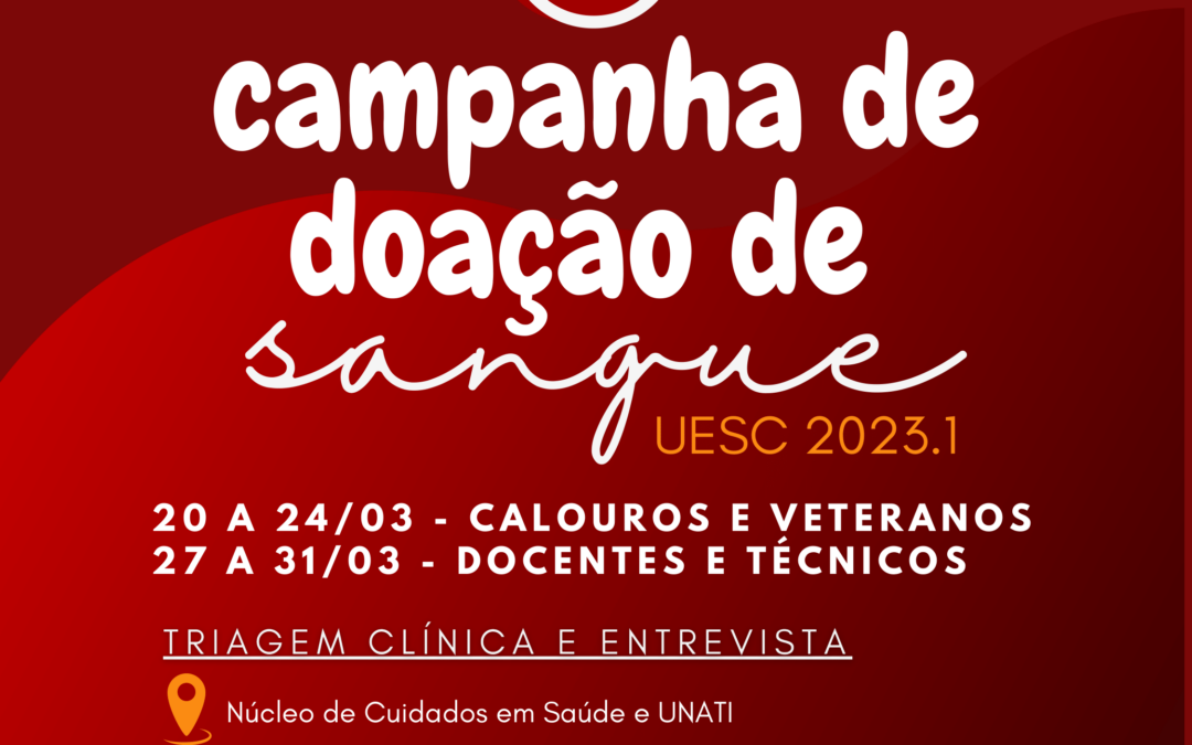 UESC promove campanha de doação de sangue