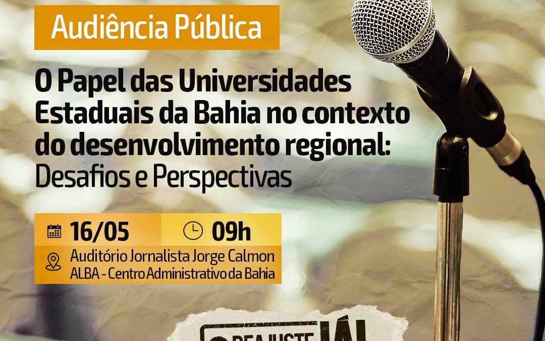 16 DE MAIO: PARALISAÇÃO DE 24H DAS UNIVERSIDADES ESTADUAIS SERÁ MARCADA POR ATO E AUDIÊNCIA PÚBLICA