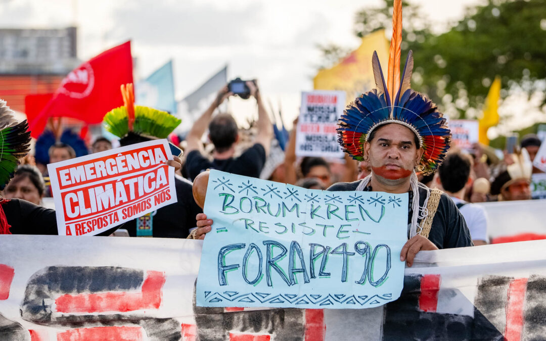 Mobilização nacional contra o Marco Temporal começa nesta segunda (5) em Brasília (DF)