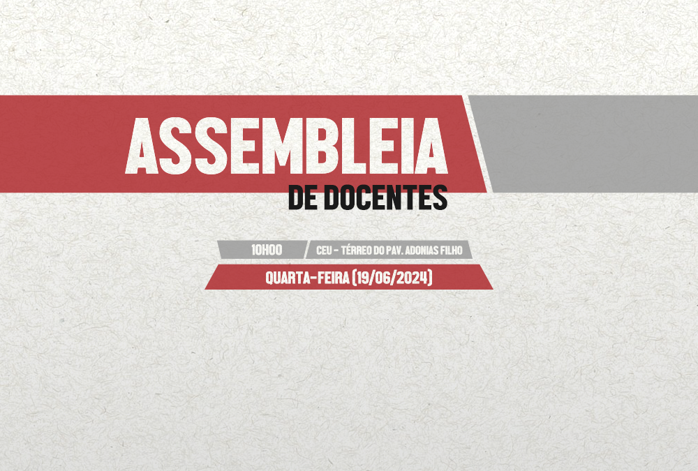 ADUSC convoca Assembleia Extraordinária para quarta-feira (19)