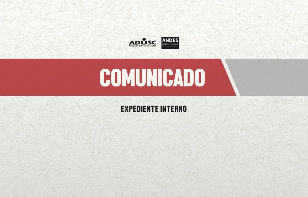 Comunicado: Expediente interno