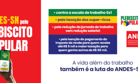 Votação do Plebiscito Popular mobiliza população pelo fim da escala 6×1