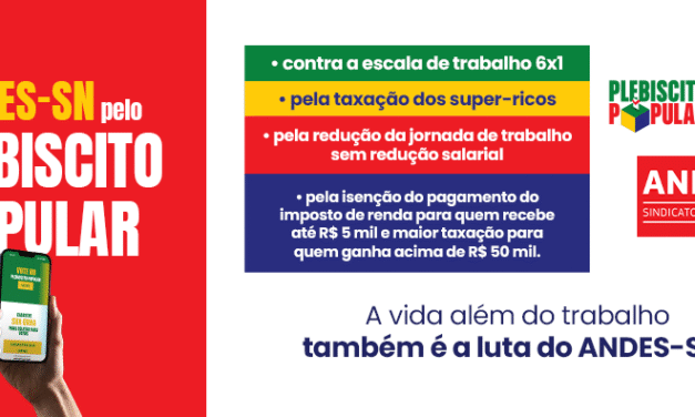 Votação do Plebiscito Popular mobiliza população pelo fim da escala 6×1