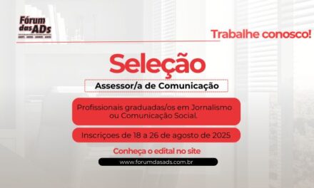 VAGA DE ASSESSOR/A DE COMUNICAÇÃO ABERTA NO FÓRUM DAS ASSOCIAÇÕES DOCENTES DAS UNIVERSIDADES ESTADUAIS DA BAHIA